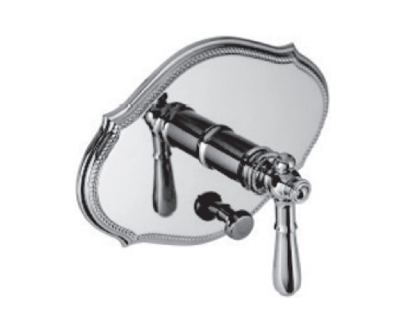 Vissoni V1335PE-TM Pressure Balance Trim w/Diverter - Uses PB-3950 valve - Parent