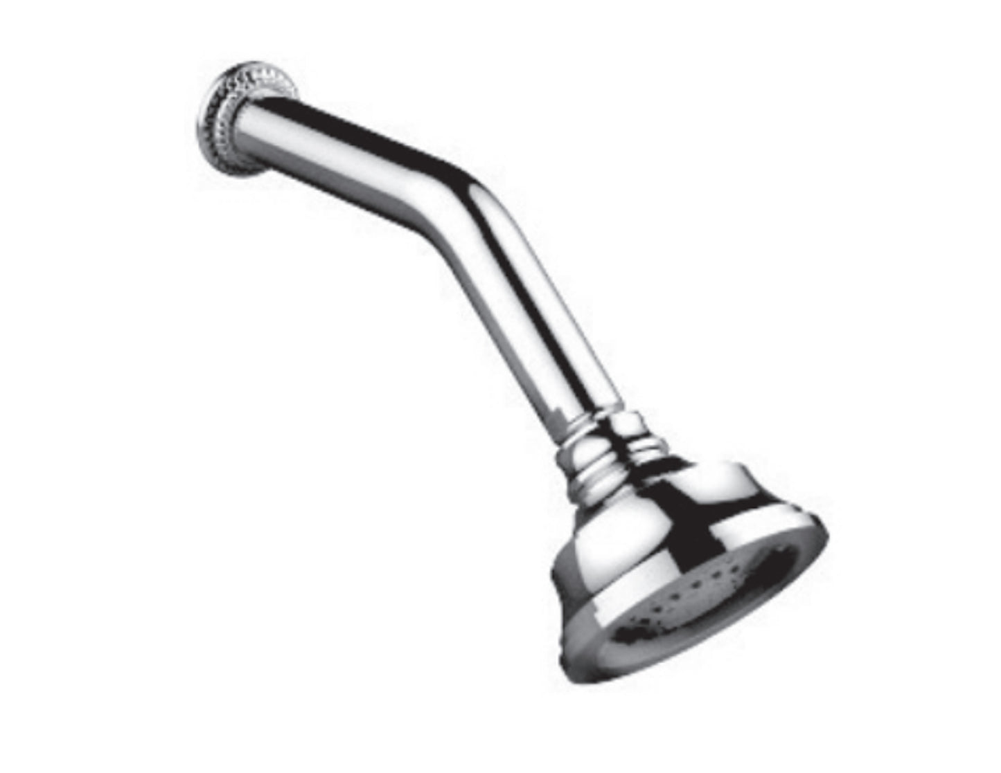 Vissoni V138523 Multifunction Shower Head w/Arm and Flange - Parent