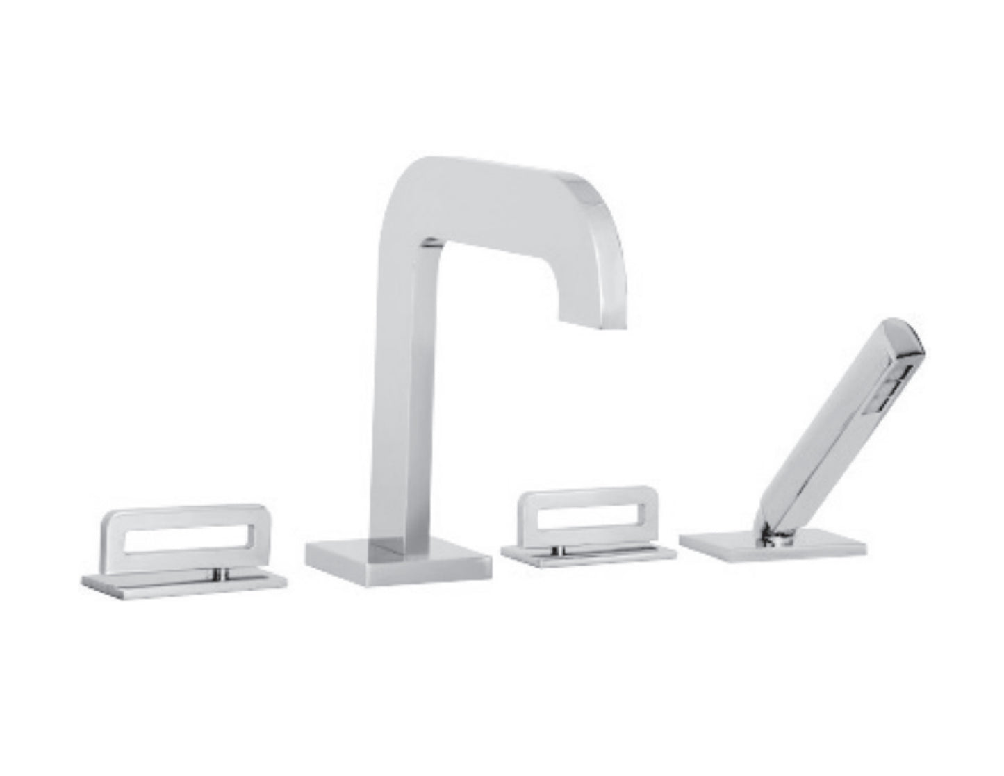Vissoni V1555SL-TM Roman Tub Filler w/Single Function Hand Shower Rough Included - Parent