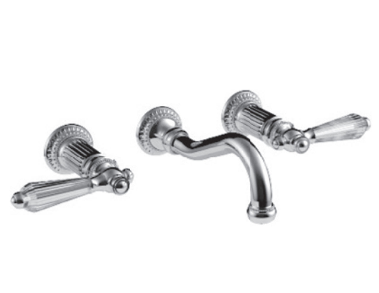 Vissoni V1629GC-TM 7-1/2 Wall Mount Widespread Lavatory - Uses WM-0020 valve - Parent