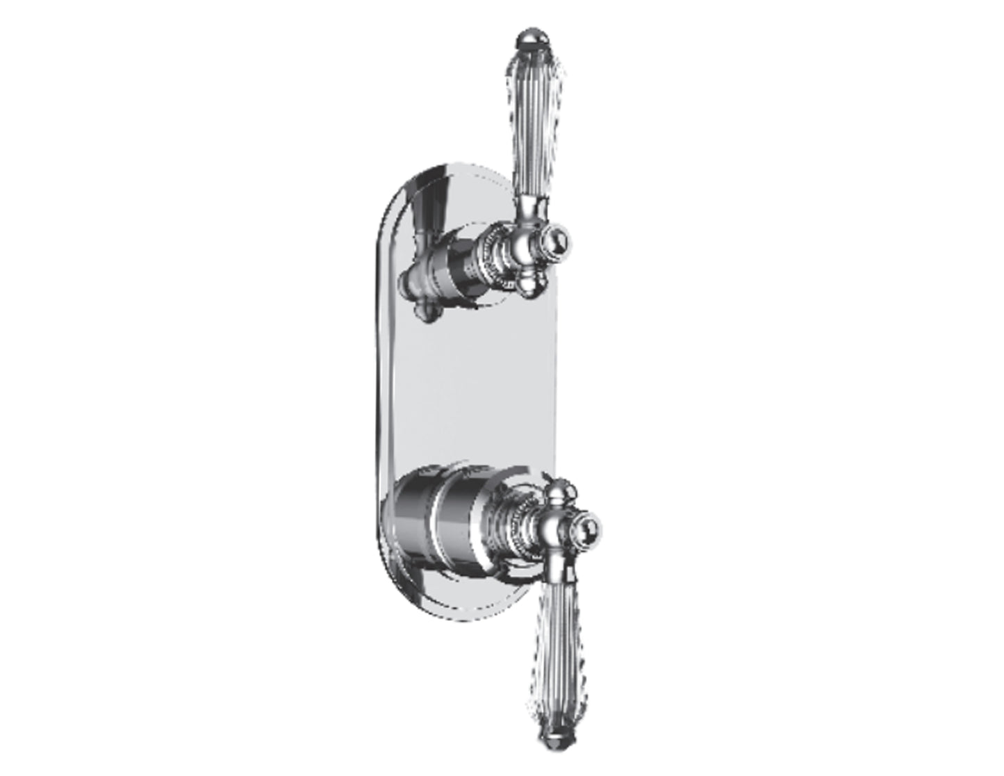 Vissoni V7096GC-TM 1/2 Thermostatic Trim w/2-Way Diverter (shared) - Uses TH-9212 valve - Parent