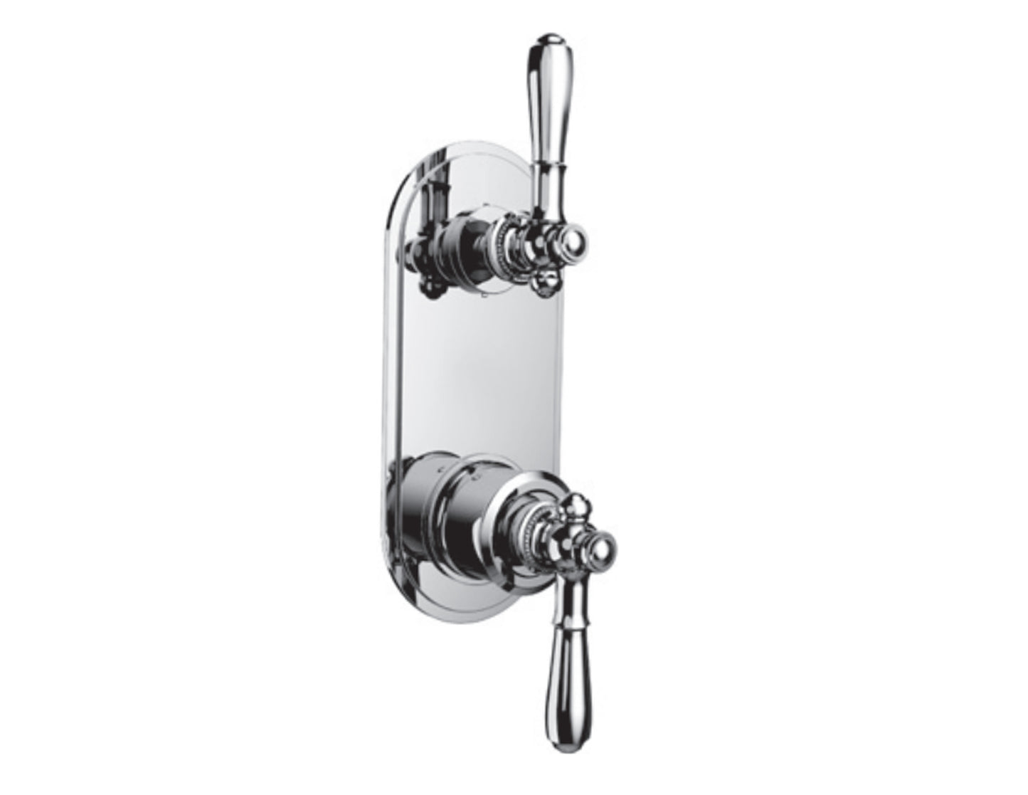 Vissoni V7096PE-TM 1/2 Thermostatic Trim w/2-way Diverter (shared) - Uses TH-9212 valve - Parent