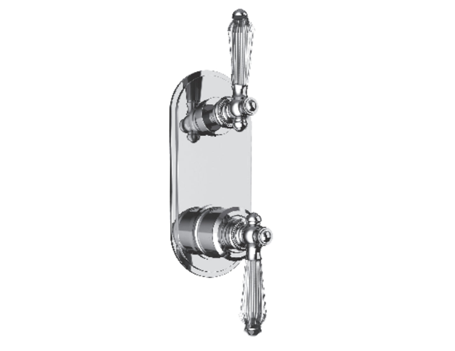 Vissoni V7097GC-TM 1/2 Thermostatic Trim w/2-Way Diverter (non-shared) - Uses TH-9210 valve - Parent