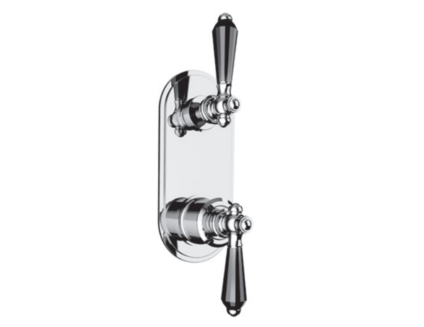 Vissoni V7099BC-TM 1/2 Thermostatic Trim w/3-Way Diverter (non-shared) - Uses TH-9310 valve - Parent