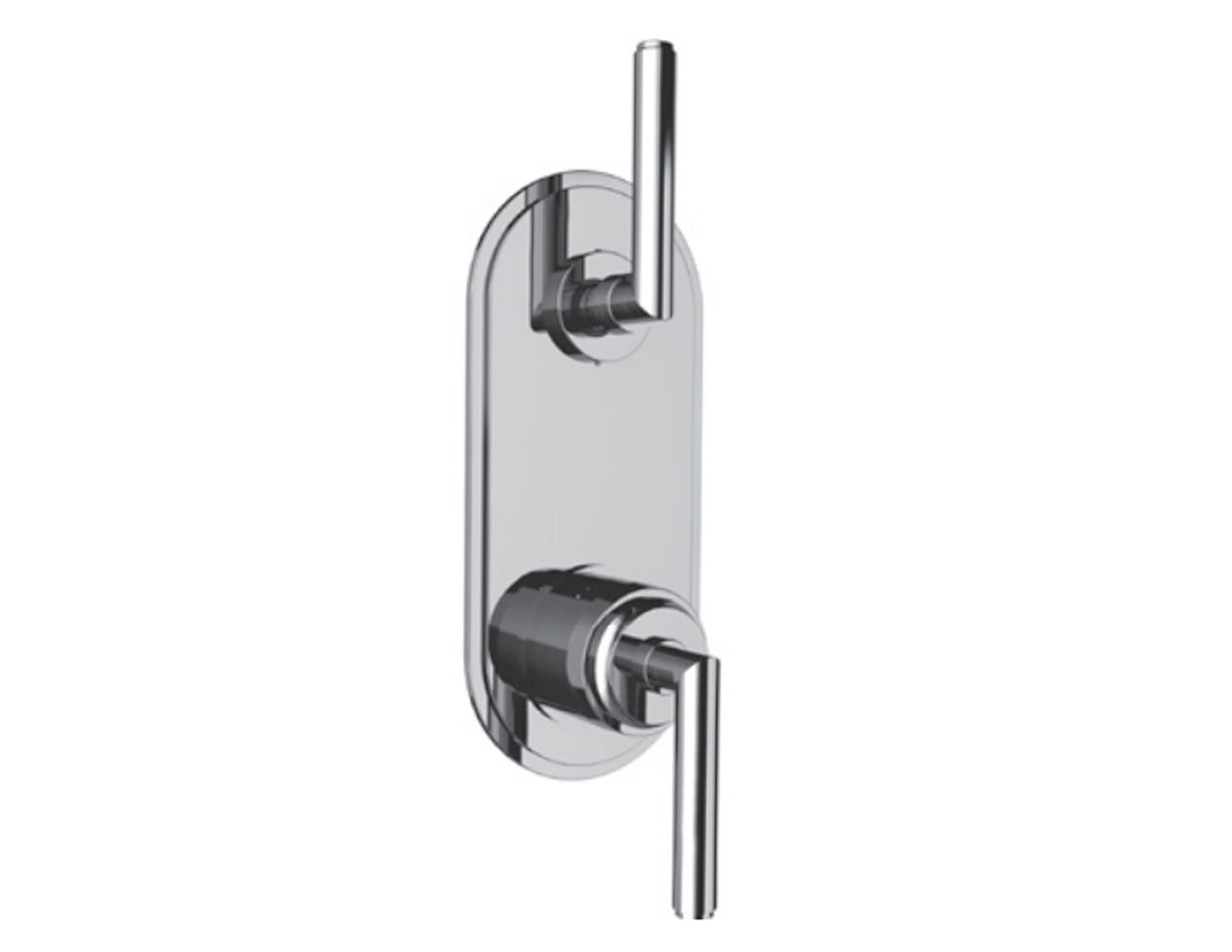 Vissoni V7099GU-TM 1/2 Thermostatic Trim w/3-Way Diverter (non-shared) - Uses TH-9310 valve - Parent
