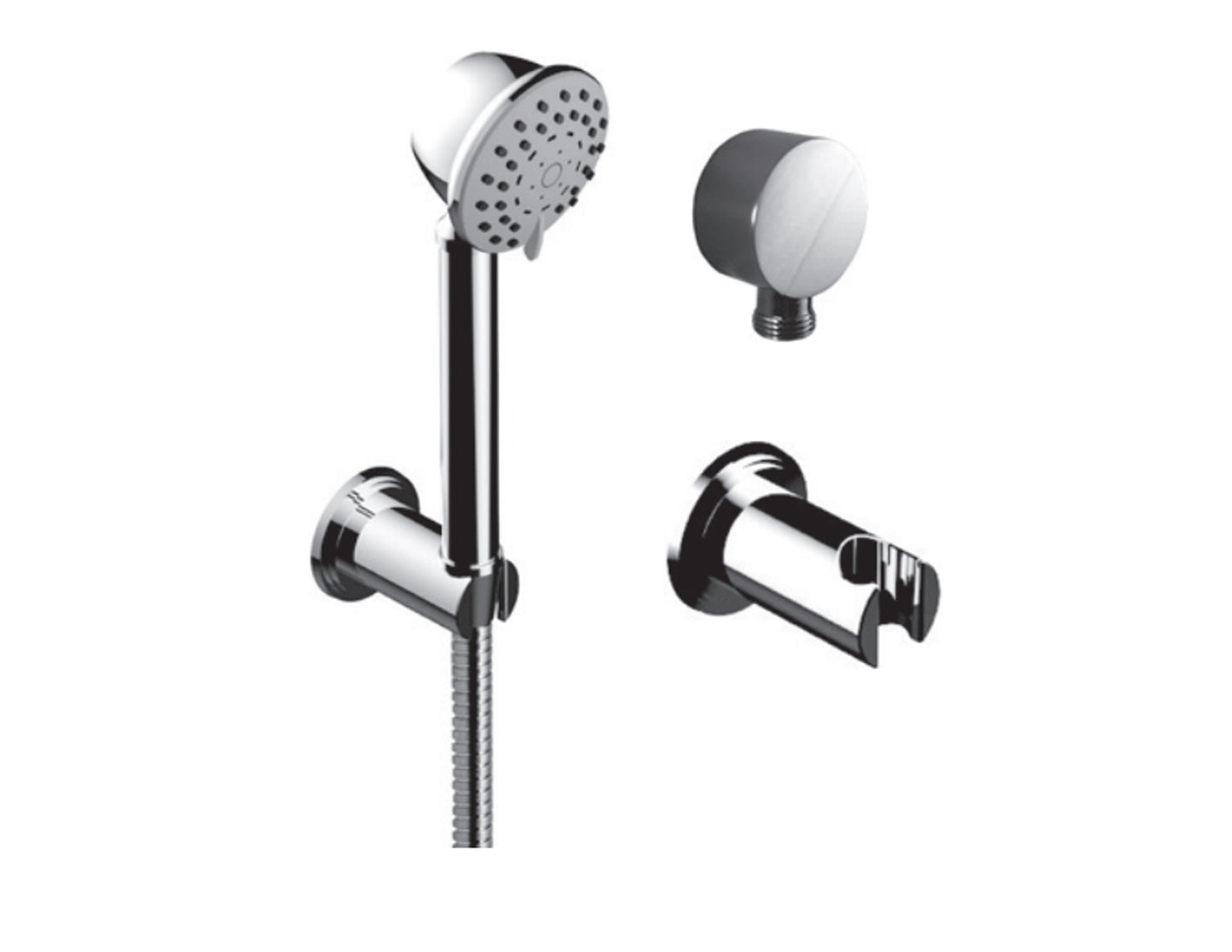 Vissoni V768326 Multifunction Hand Shower Set w/Bracket and Hose - Parent
