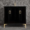 Linkasink VAN36B-008 Tuxedo With Coach Pull 36 Wide Vanity, 36 X 22 X 33.5 (Without Vanity Top) - Parent