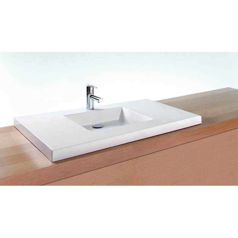 Wet Style VCS36C-O-1-SB Lav - Cube - 36 X 22 X 2 - Center - Sb O/F - 1 Hole - Parent