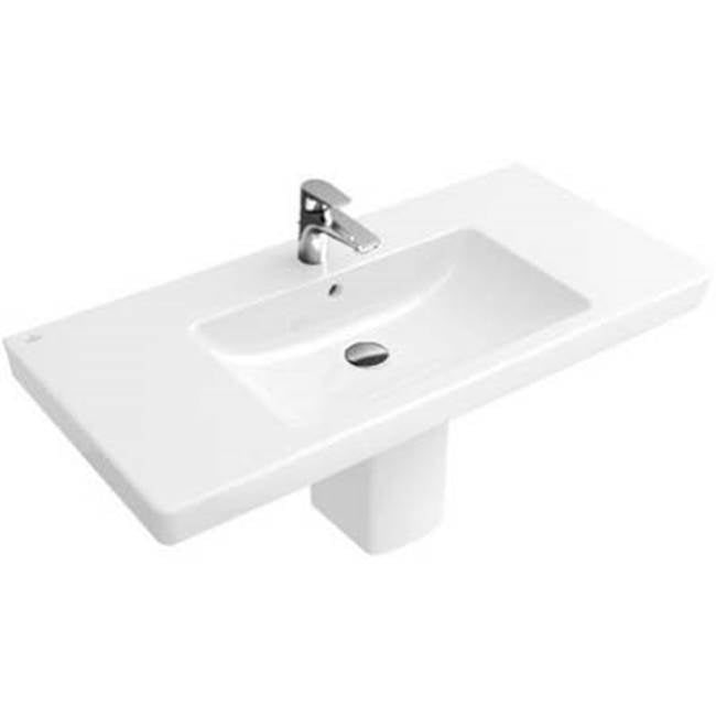 Villeroy And Boch 7175U201 Subway Vanity washbasin 39 3/8 x 18 1/2 (1000 x 470 mm) - White Alpin