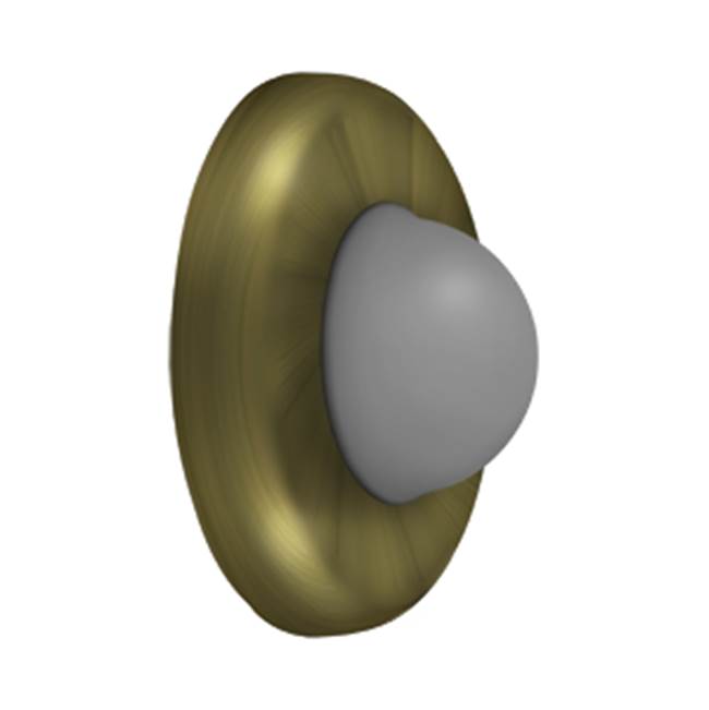 Deltana WBC250 Wall Mount Convex Flush Bumper, 2-1/2 Diam.