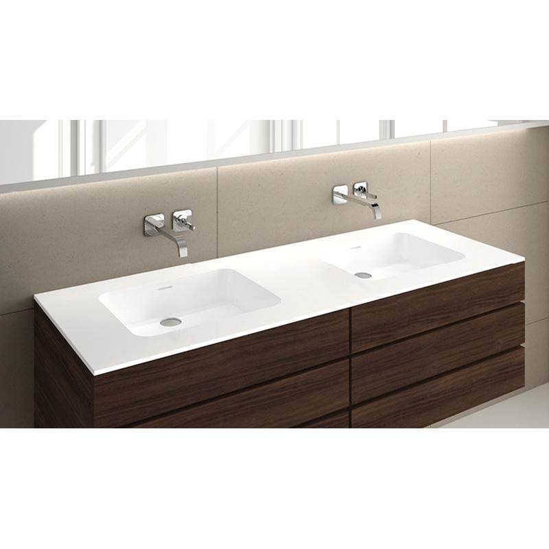 Wet Style VDCOXS60-1-MA Lav - Deco - 60 X 22 X 7/16 - 1 Hole Per Drain - White Matte