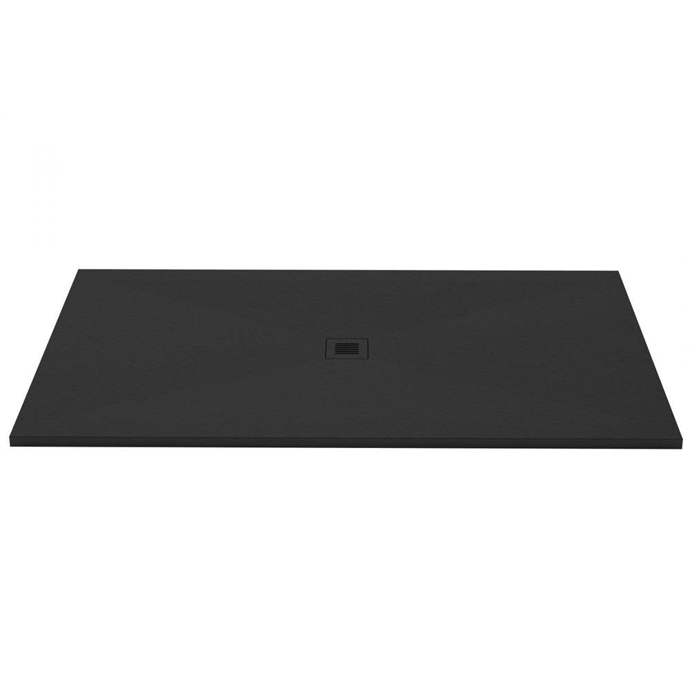 Wet Style DFL7242C-BS Shower Base - Feel - 72 X 42 - Center Drain - Black Slate
