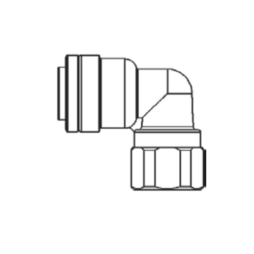 Water Inc WI-ENV-3/8-3/8-MNPTF90E Fixed NPTF 90 Degree Elbow