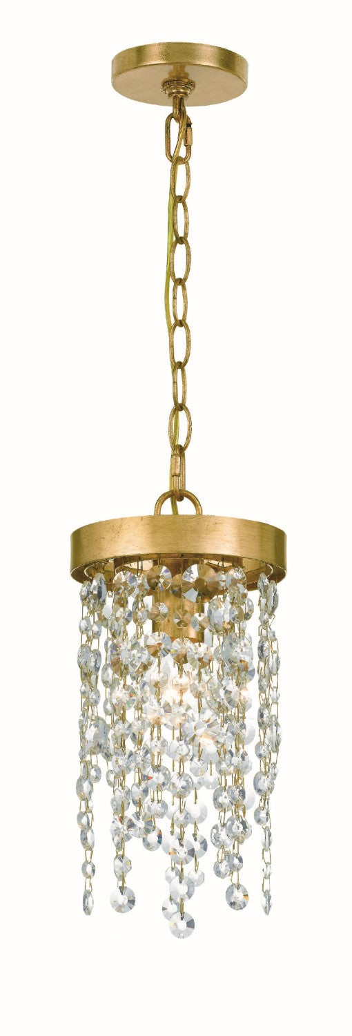 Crystorama WIN-610-CL-MWP Winham 1 Light Crystal Pendant