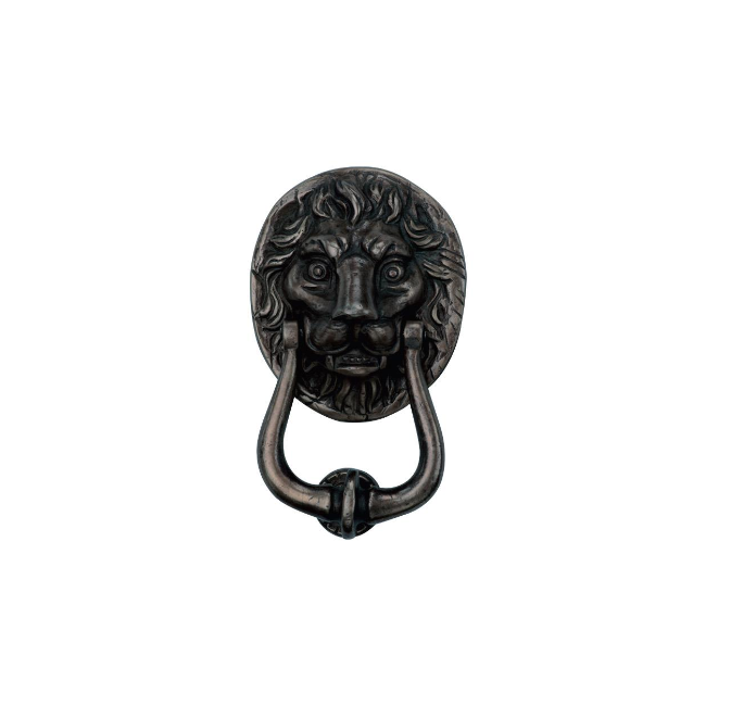 Ashley Norton WL.1220 Lion Door Knocker - White Bronze