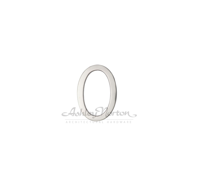Ashley Norton WL.155 0 4" Numeral 0 - White Bronze