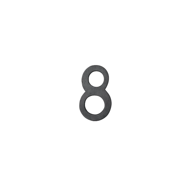 Ashley Norton WL.156 8 6" Numeral 8 - White Bronze