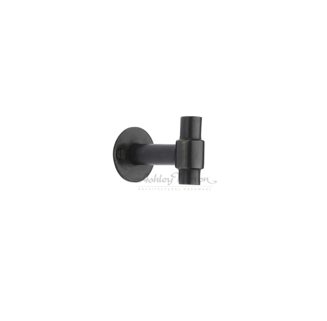 Ashley Norton WL.178 Robe Hook on Flat Round Rose - White Bronze