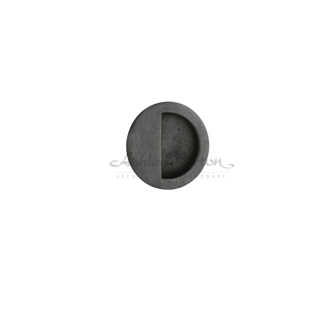 Ashley Norton WL.1821 2 Round Flush Pull - 2 1/2" dia - White Bronze