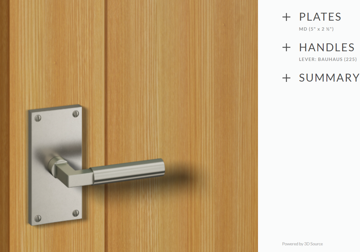 Ashley Norton WL.MD.225.20 Bauhaus Privacy - White Bronze