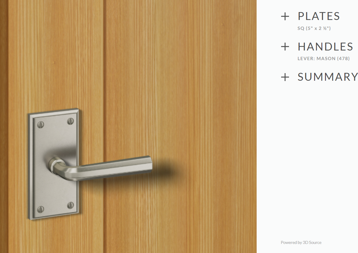 Ashley Norton WL.SQ.478.20-234 Mason Privacy - White Bronze