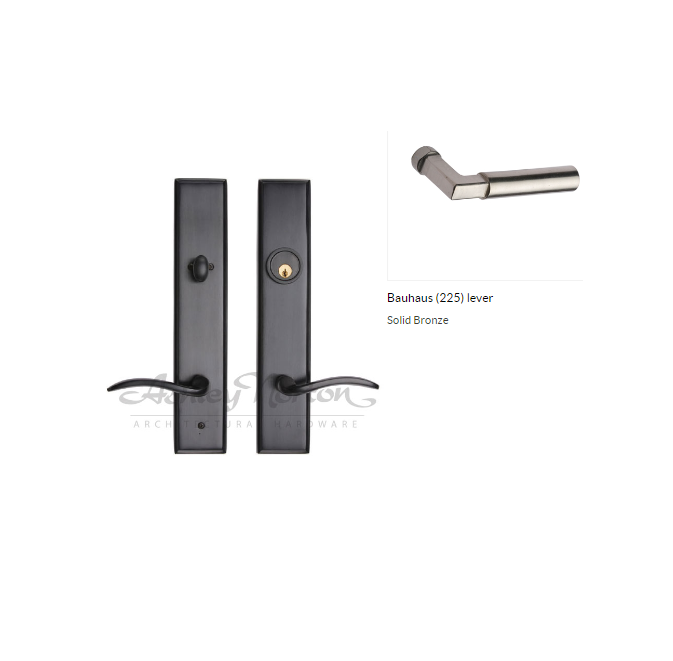 Ashley Norton WL.SQLES.225.50.R-234 Bauhaus Entry - White Bronze