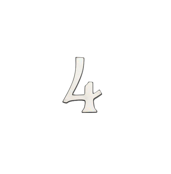 Ashley Norton WM.156 4 6" Numeral 4 - Medium White Bronze