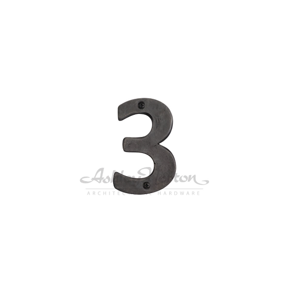 Ashley Norton WM.165 3 4" Numeral - 3 - Medium White Bronze