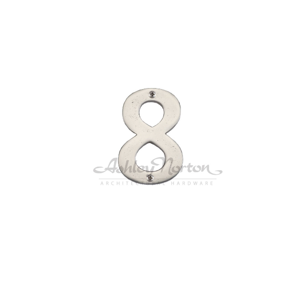 Ashley Norton WM.165 8 4" Numeral - 8 - Medium White Bronze