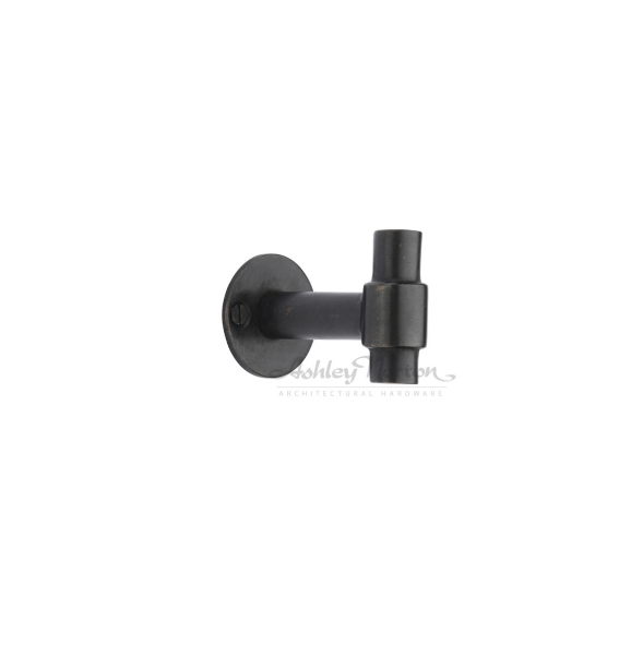 Ashley Norton WM.178 Robe Hook on Flat Round Rose - Medium White Bronze