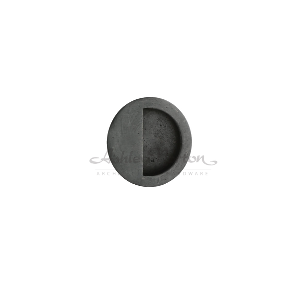 Ashley Norton WM.1821 3 Round Flush Pull - 3 1/4" dia - Medium White Bronze