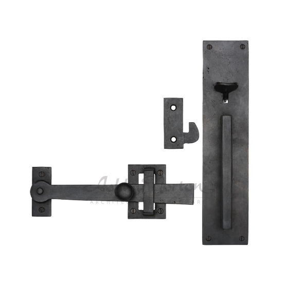Ashley Norton WM.3530 Gate Latch with Long Plate - Medium White Bronze