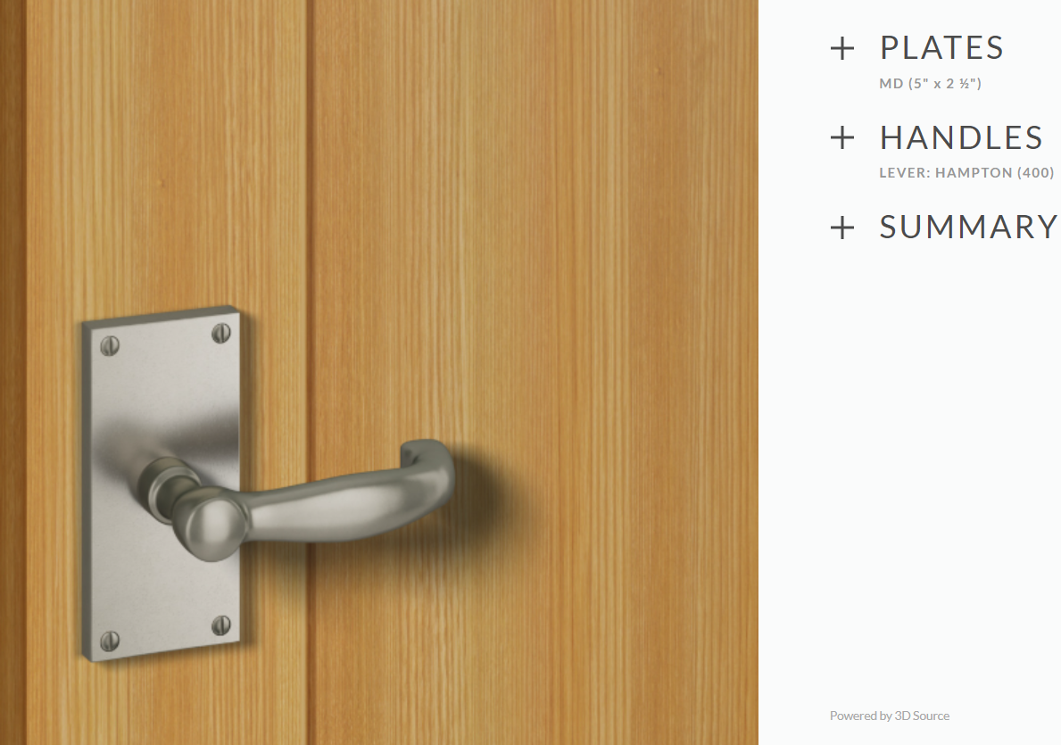 Ashley Norton WM.MD.400.36.R Hampton Gate Latch - Medium White Bronze