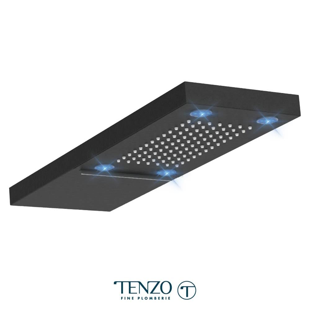 Tenzo WTS4L Wall Mount Shower Head Led & Waterfall Stainless Steel