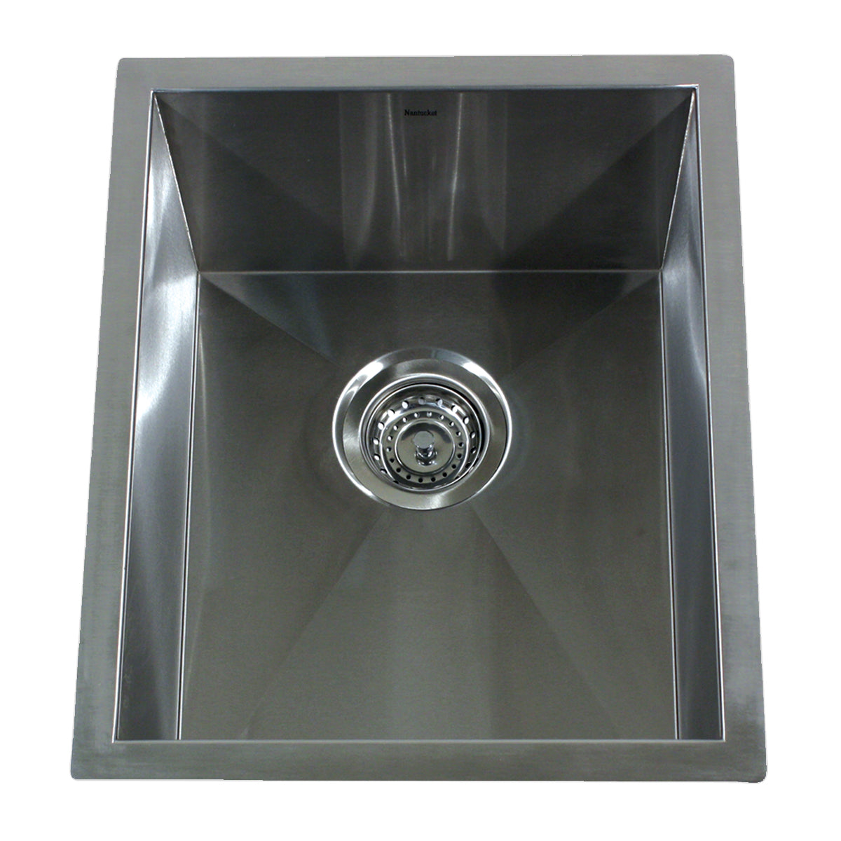 Nantucket Sinks ZR1815 15" Undermount Zero Radius Stainless Steel Bar/Prep Sink