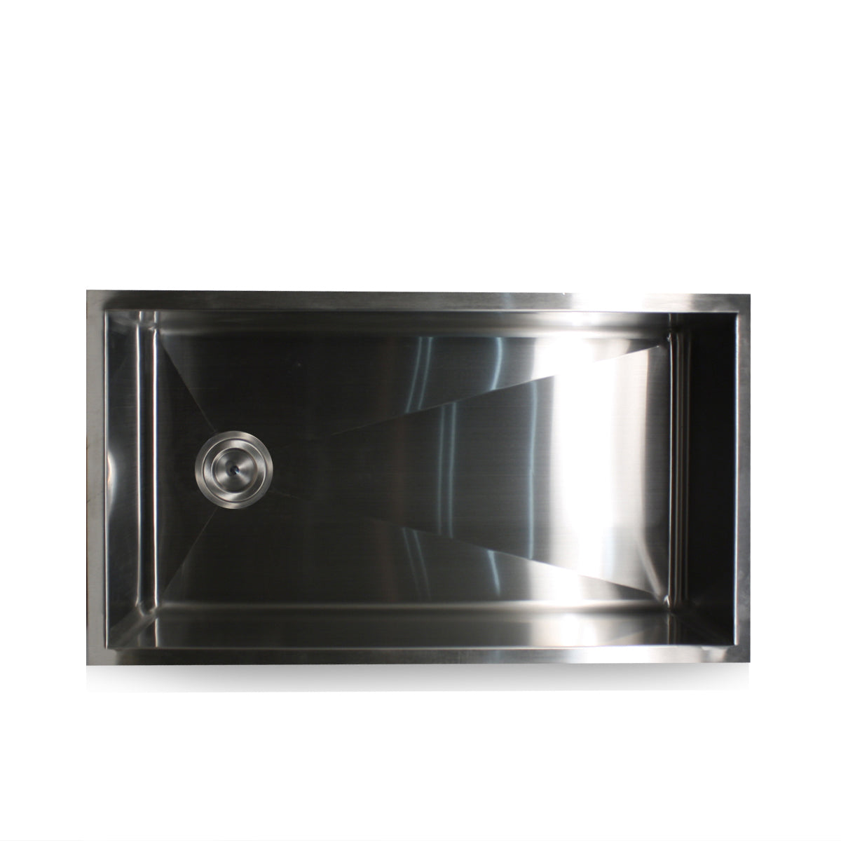 Nantucket Sinks 32" Large Single Bowl Undermount Stainless Steel Kitchen Sink