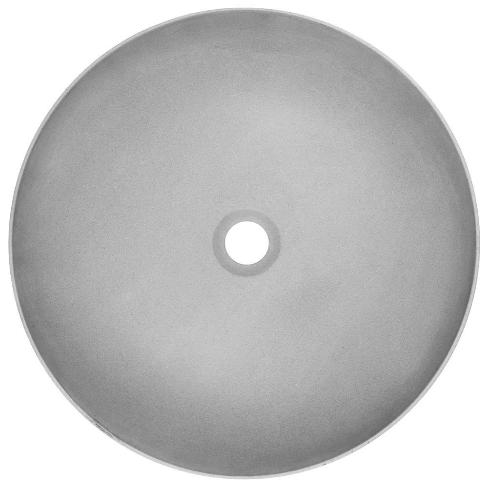 Linkasink AC04 Ruby Concrete Round Semi-Recessed Vessel Sink