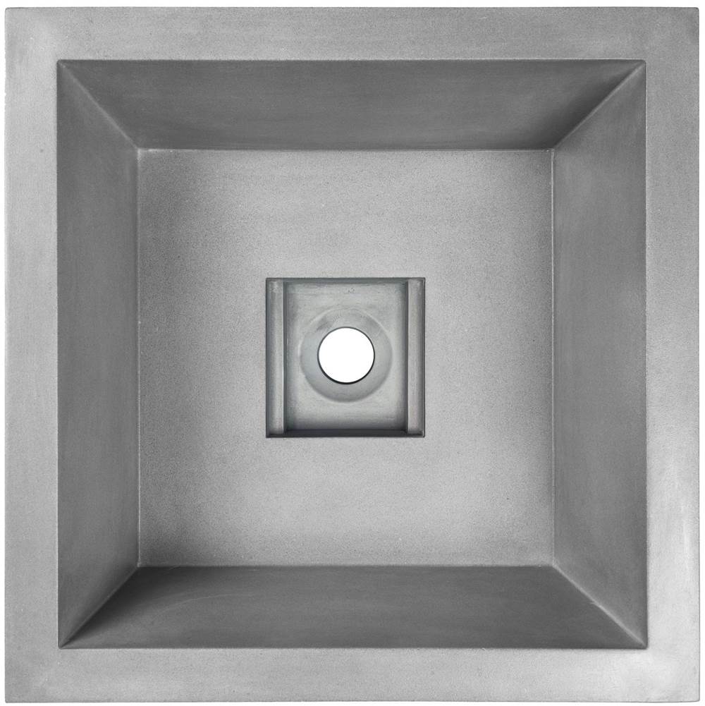 Linkasink AC07UM Arlo Concrete Square Sink With Grate Recess
