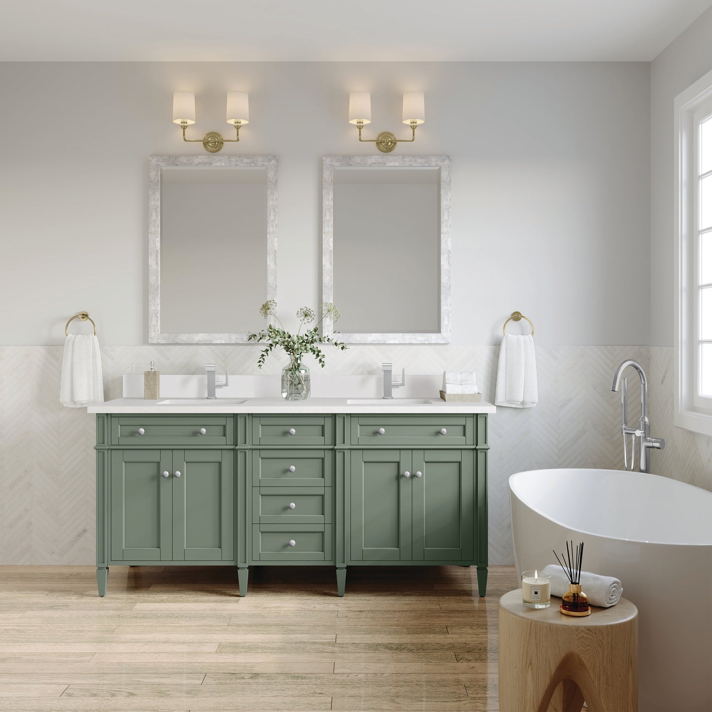 James Martin Brittany 72" Double Vanity Cabinet