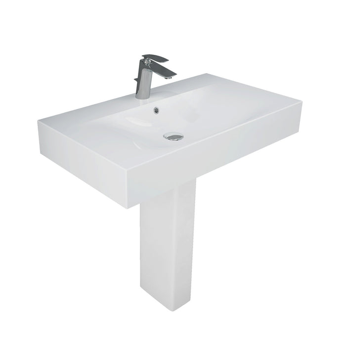 Barclay C/3-600WH Column For Des (For Use With - White