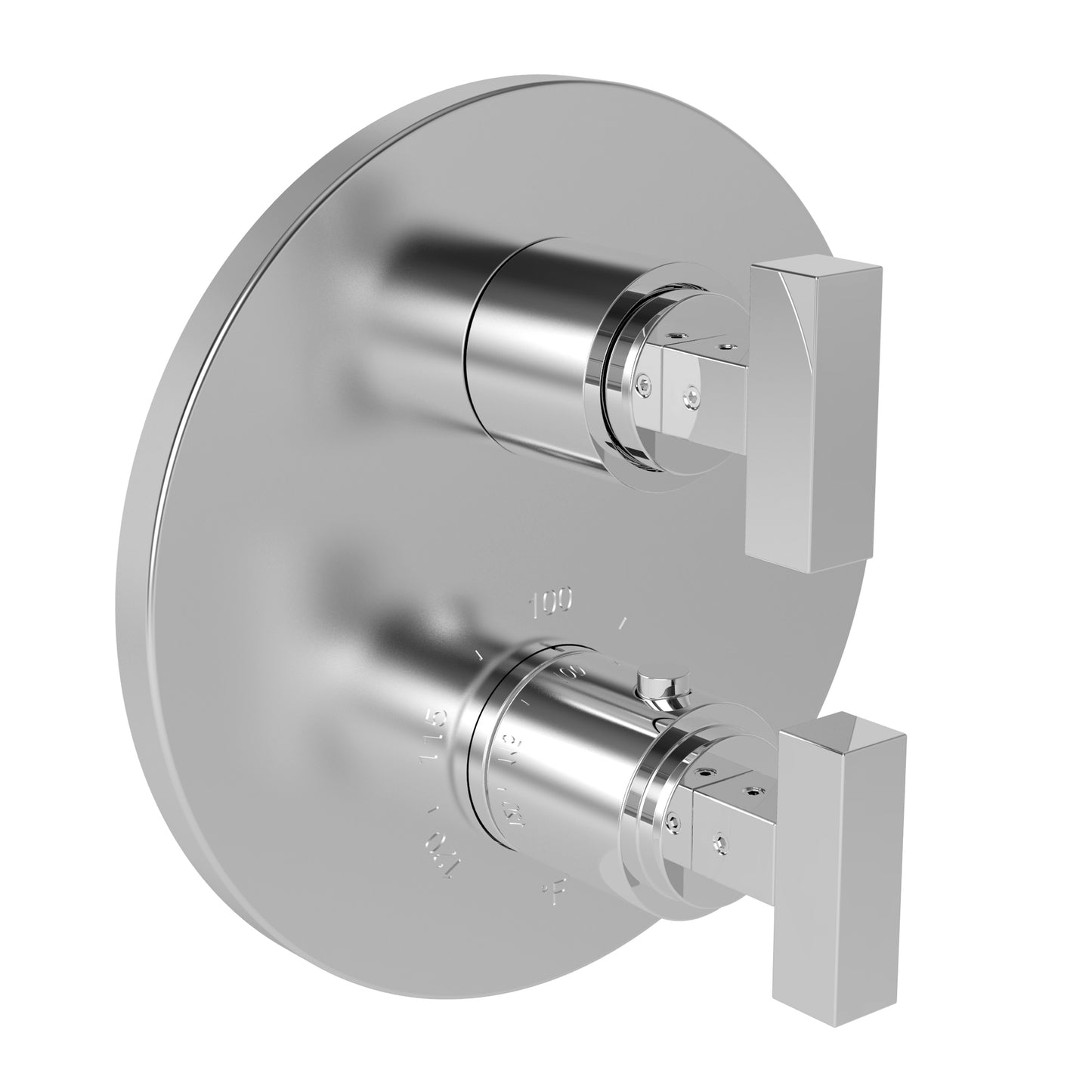 Newport Brass 3-2023TR Priya 1/2" Round Thermostatic Trim Plate with Handle