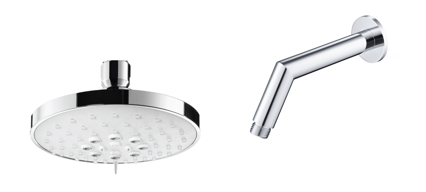 Flusso SHW.6131 5" Multi Function Showerhead with 7" Arm - Parent