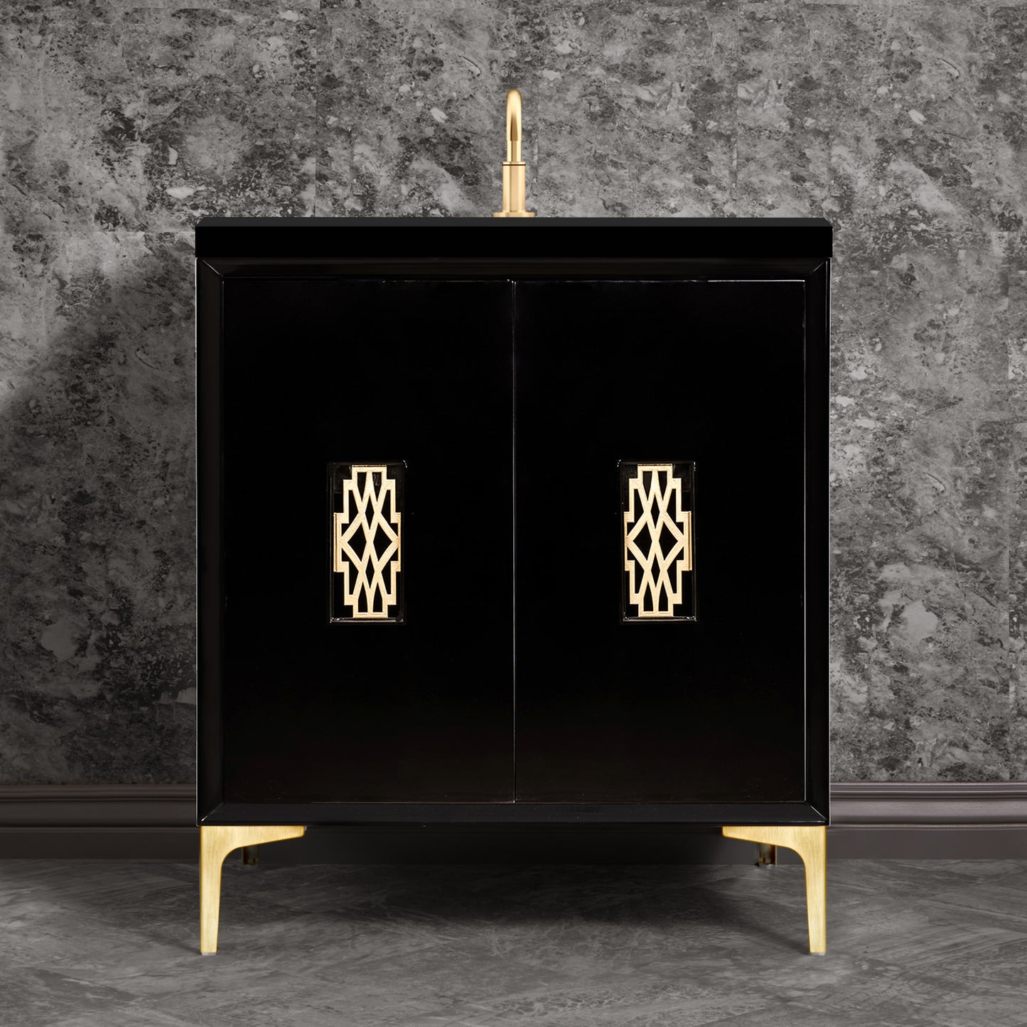 Linkasink VAN30B-011 Frame With Deco Grate 30 Wide Vanity, 30 X 22 X 33.5 (Without Vanity Top)