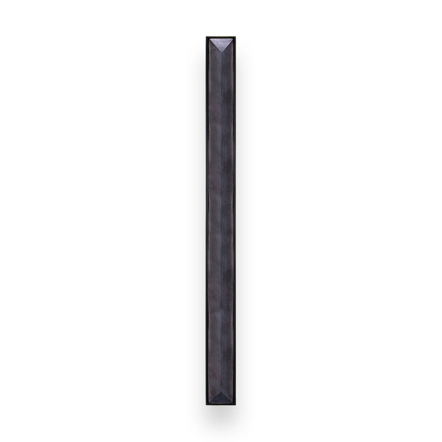 Linkasink VH008BC-04 18 Artisan Glass Prism Hardware - Matte Black with Black Prism Glass