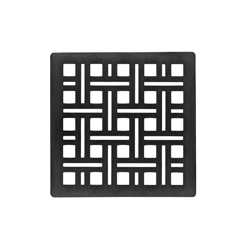 Infinity Drain VS 4 4” Strainer - Weave Pattern for V 4, VD 4, VDB 4