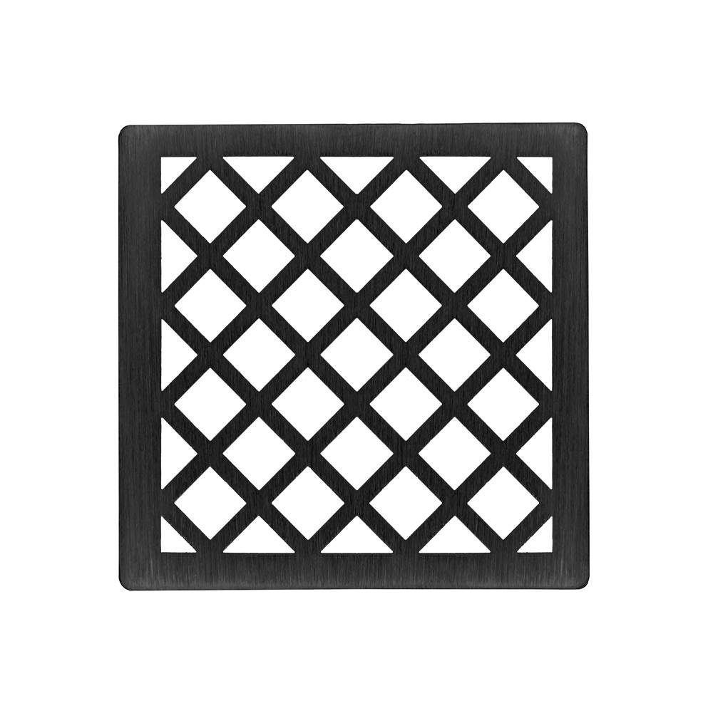 Infinity Drain XS 4 4” Strainer - Criss-Cross Pattern for X 4, XD 4, XDB 4