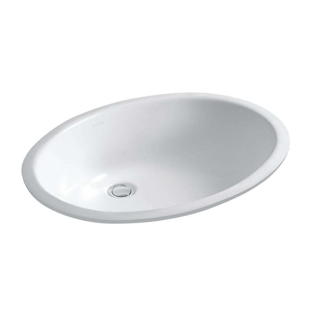 Kallista P20264-00-0 Citizen Large Under-Mount Sink W/ Overflow in Stucco White