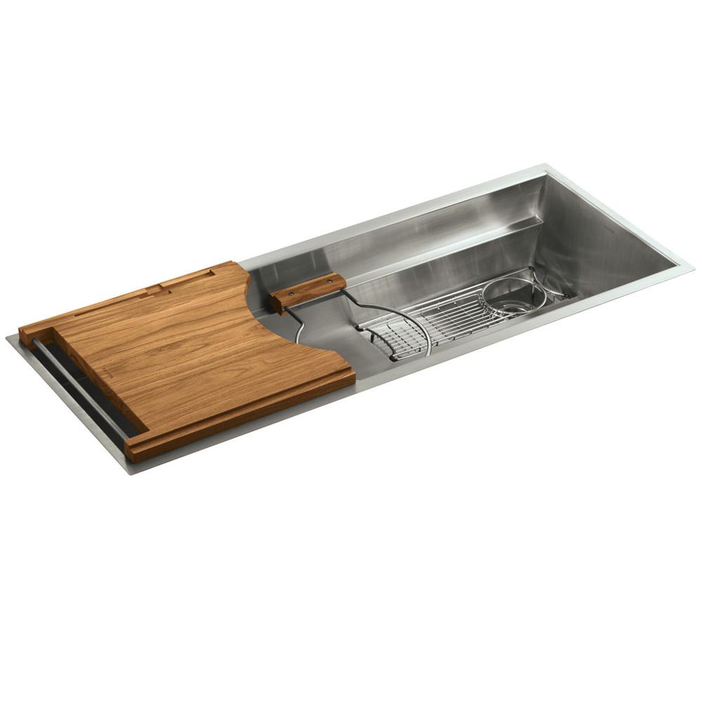 Kallista L20309-00-NA Multiere Kitchen Sink W/ Deluxe Accessories in Stainless Steel