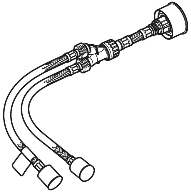 Geberit 242.958.00.1 Reinforced Braided Hose For Hydraulic Servo Lifter, For Omega Concealed Cistern 12 Cm