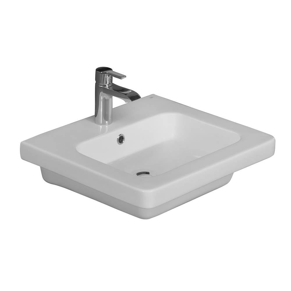 Barclay 4-1081WH Resort 650 Wall - Hung Basin - 1 Hole - White